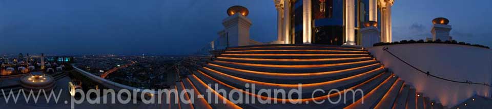 360° panorama Sky Bar at State Tower Bangkok